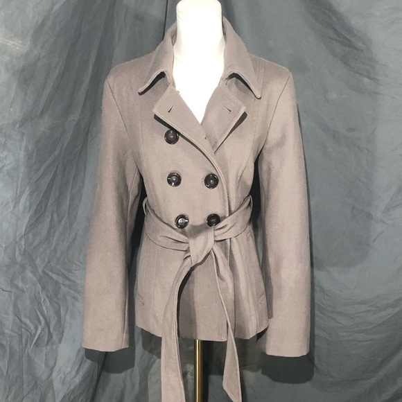 Old Navy Jackets & Blazers - Wool Blend Charcoal Pea Coat by Old Navy